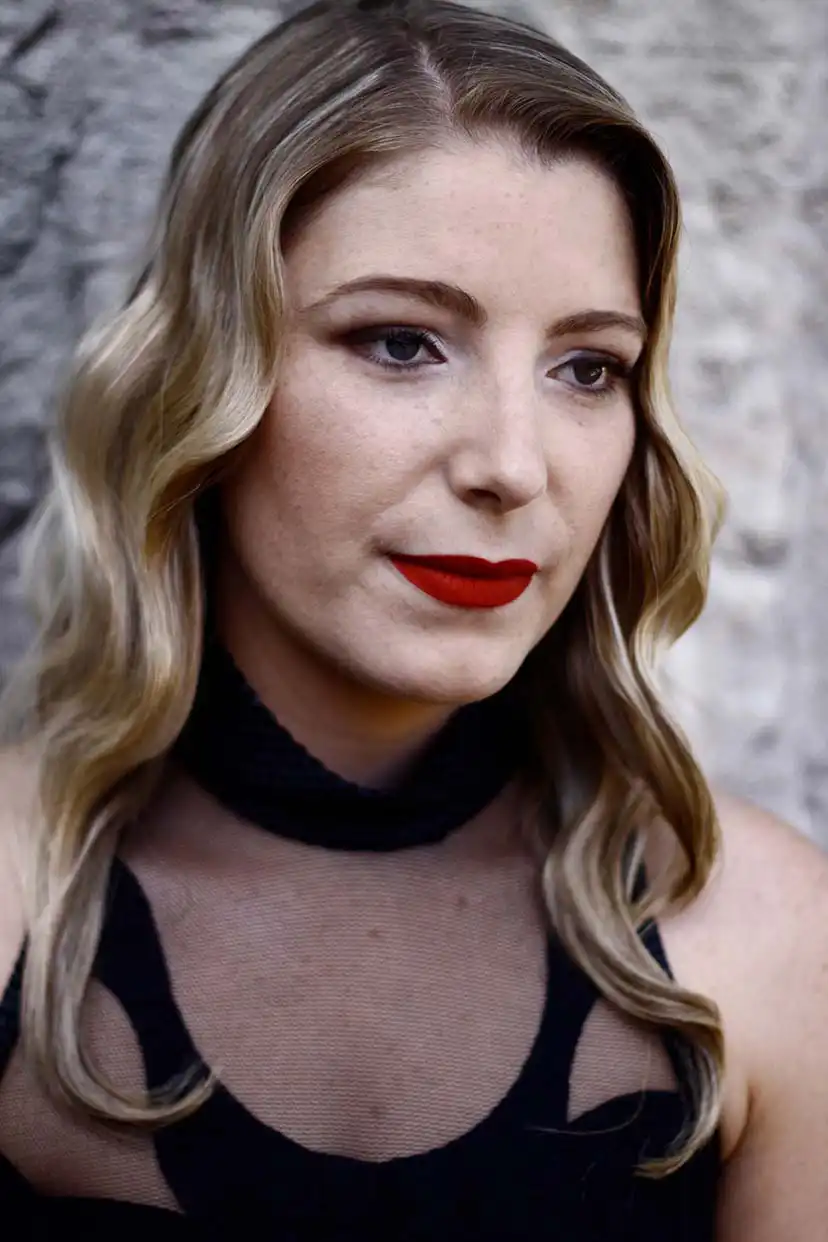 Rote Lippen Make-up Maskenbildnerei